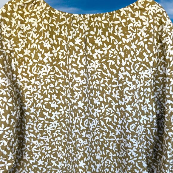 Rylee + Cru Womens Size Large Ditzy Floral Women's Hazel Dress Gold NWT - Picture 6 of 8